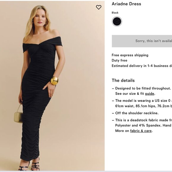 BNWT Reformation Ariadne Dress size 2 - Picture 8 of 15